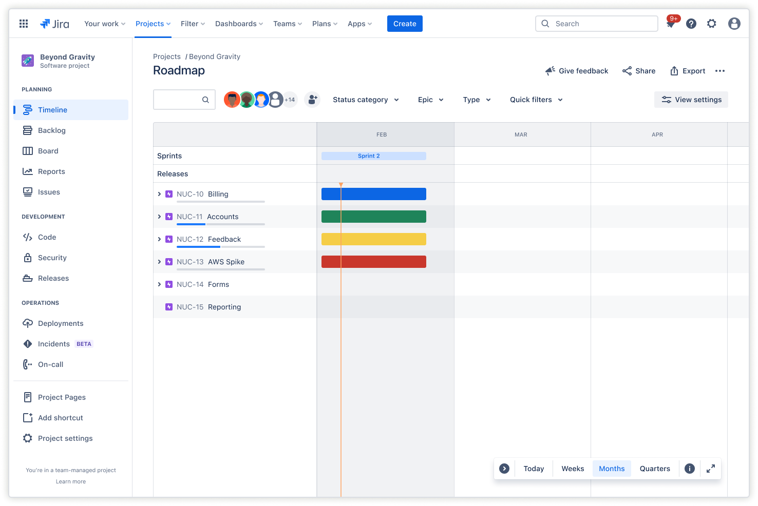captura de pantalla de Basic Roadmaps