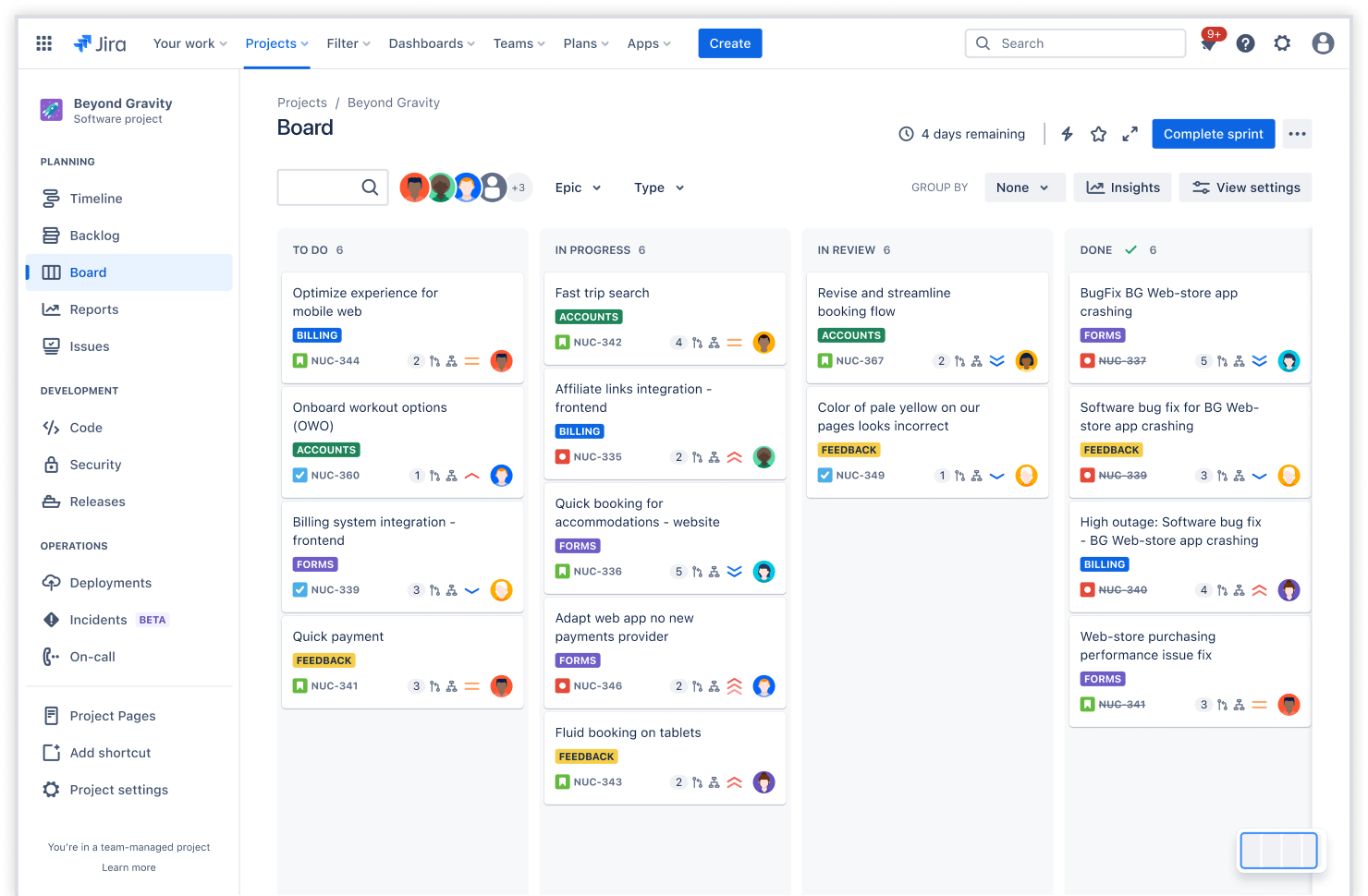 Captura de pantalla de scrum