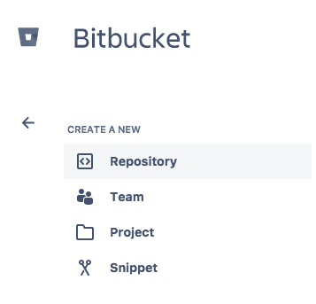 Wähle das Repository in der Bitbucket-Seitennavigation aus