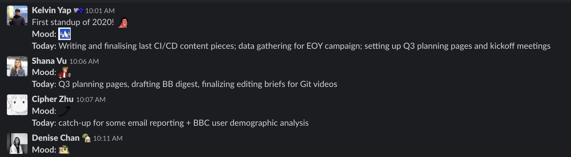 Reuniones rápidas en Slack